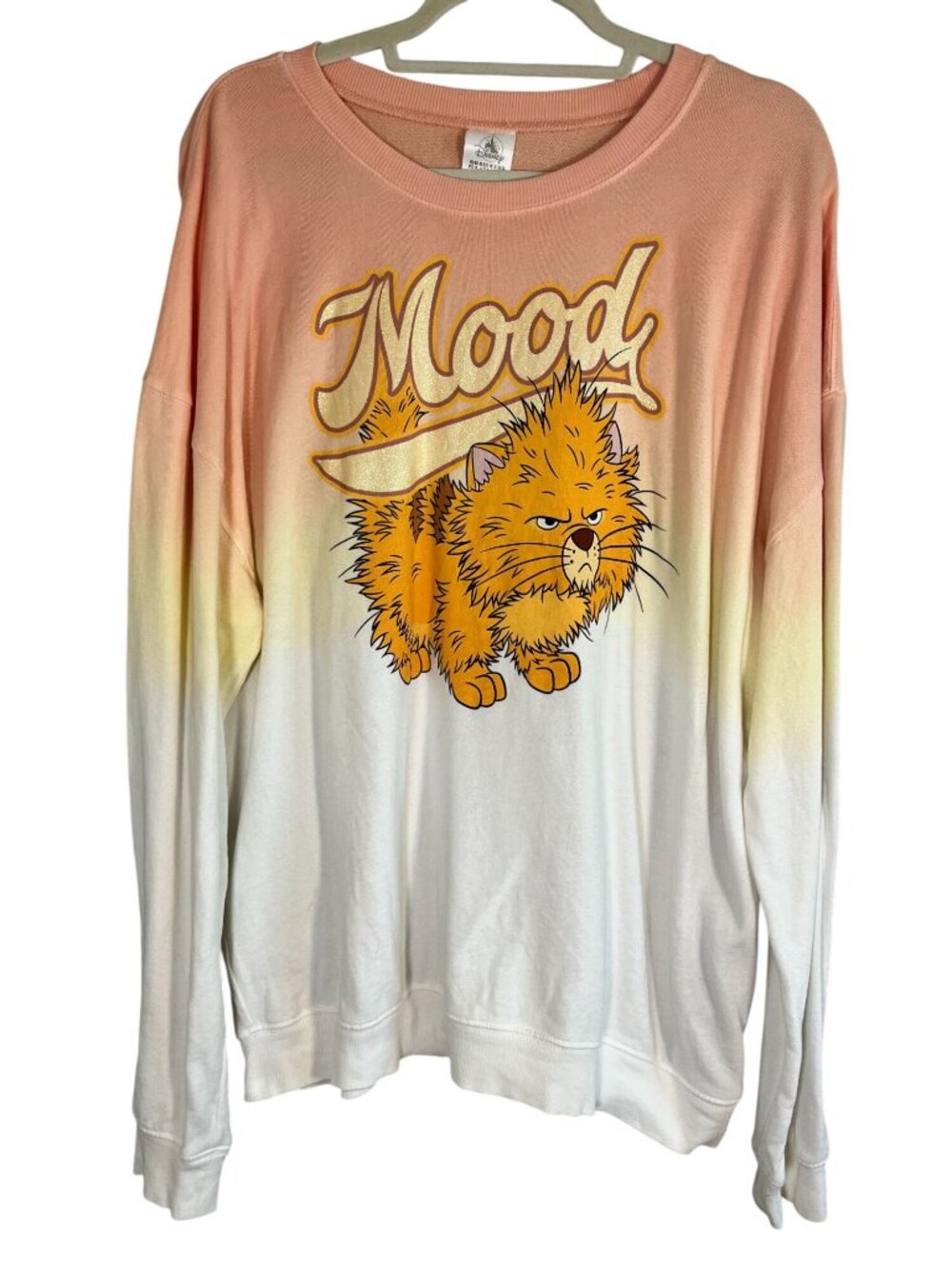 Disney Aristocats Sweatshirt‎ XL Ombre Vintage Retro Mod